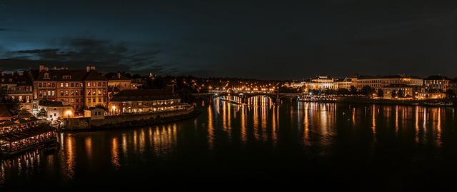 noční Praha
